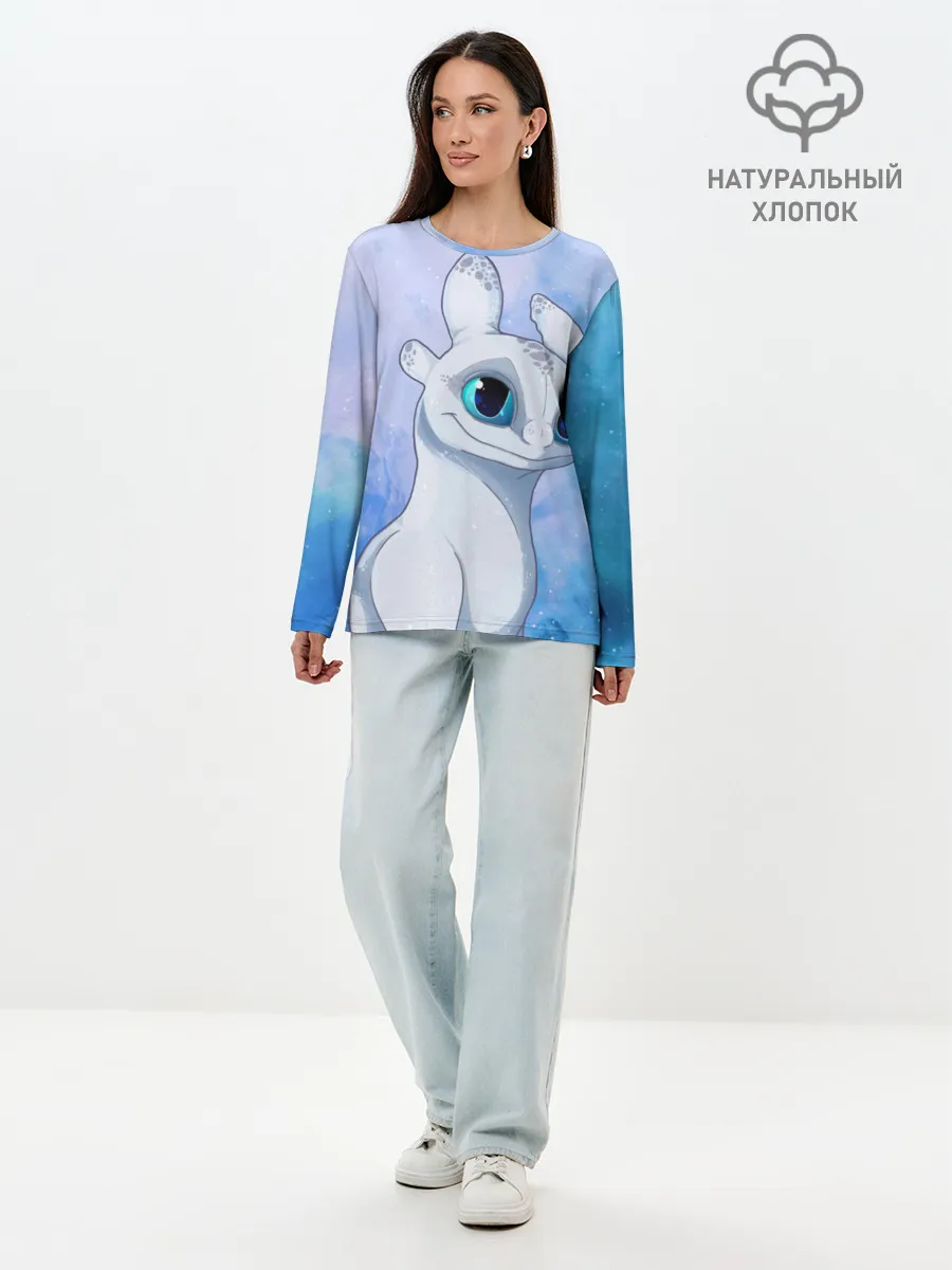 Лонгслив женский. Хлопок / дневная фурия