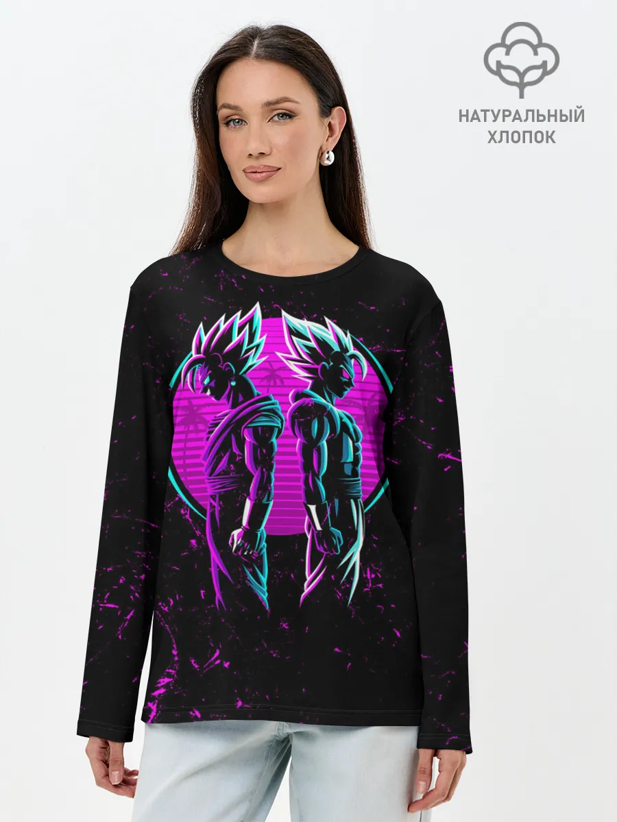Лонгслив женский. Хлопок / japanese style