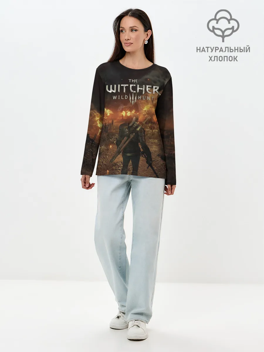 Лонгслив женский. Хлопок / The witcher