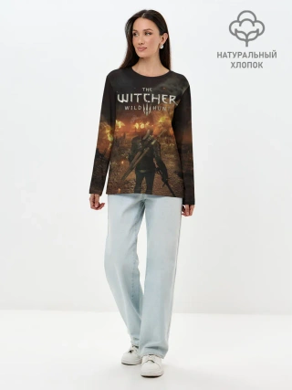 Лонгслив женский. Хлопок / The witcher