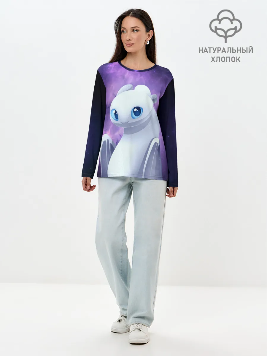 Лонгслив женский. Хлопок / дневная фурия