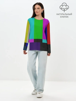 Лонгслив женский. Хлопок / Настроечная таблица