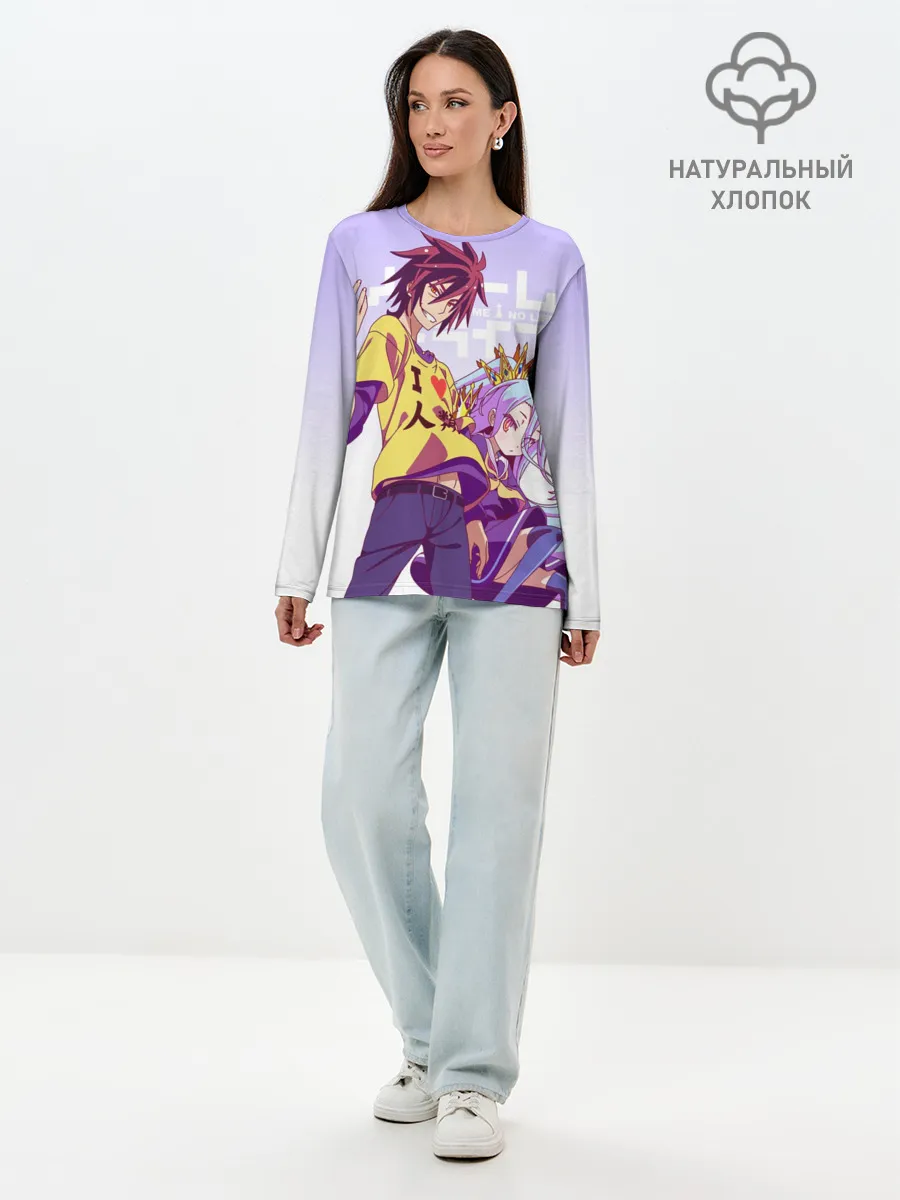 Лонгслив женский. Хлопок / No Game