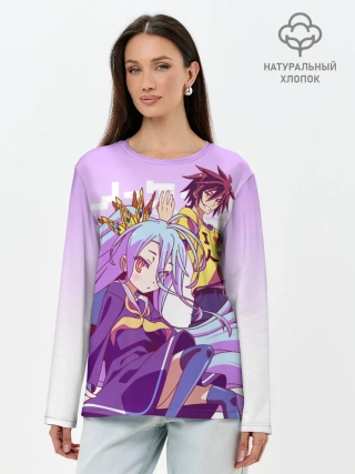 Лонгслив женский. Хлопок / No Life