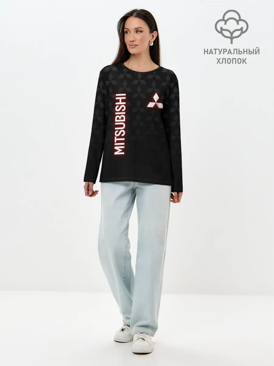 Лонгслив женский. Хлопок / MITSUBISHI