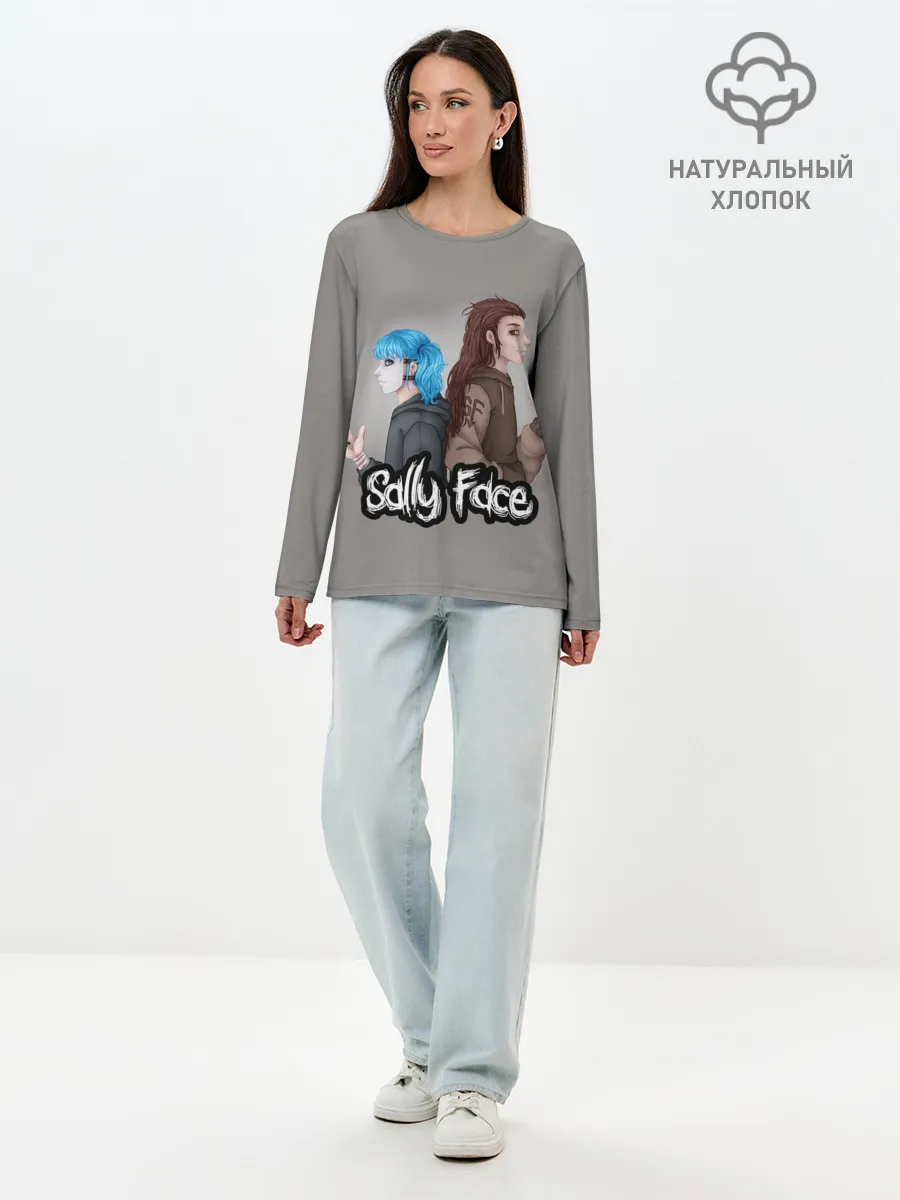 Лонгслив женский. Хлопок / Sally Face