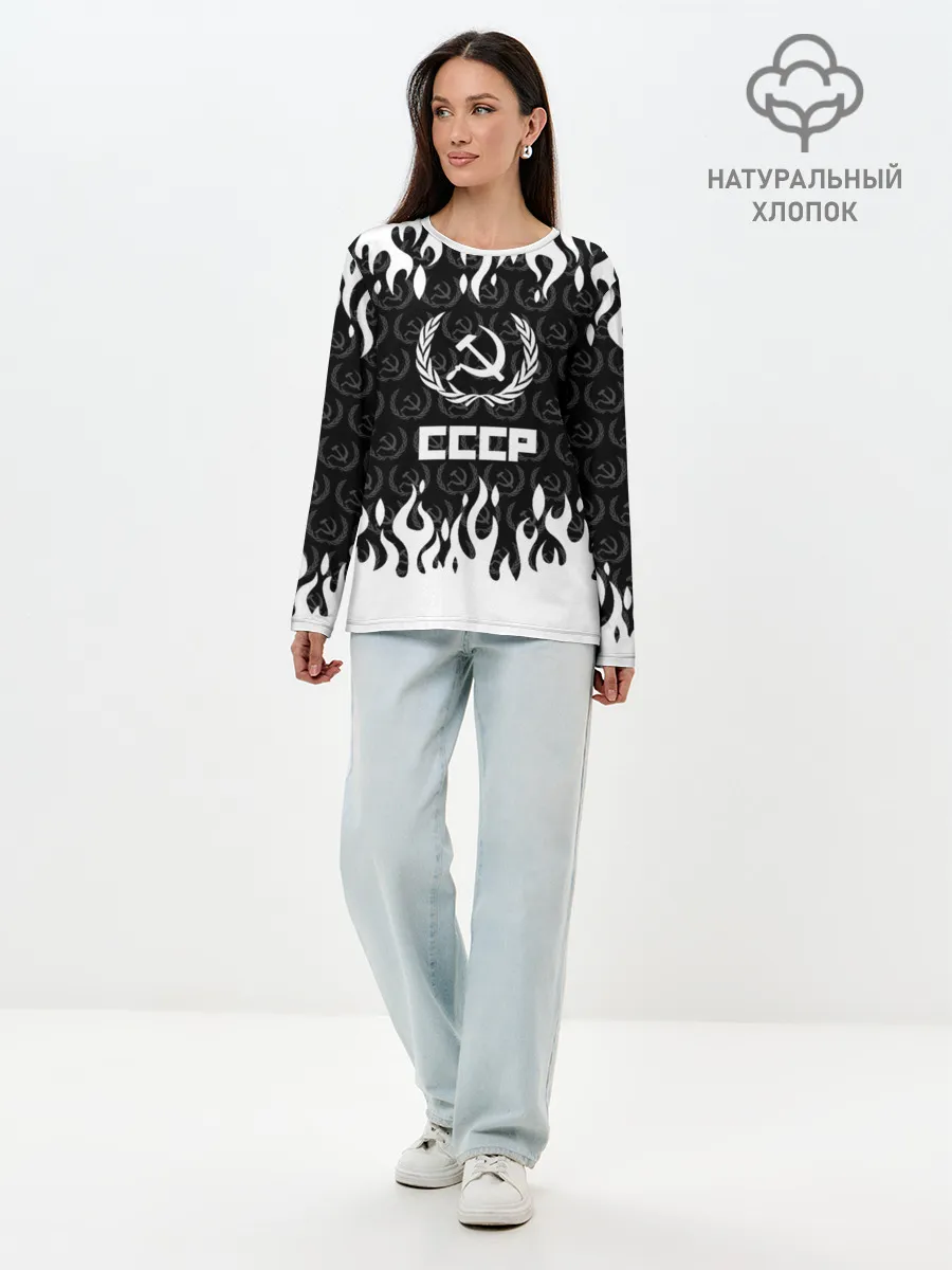 Лонгслив женский. Хлопок / СССР