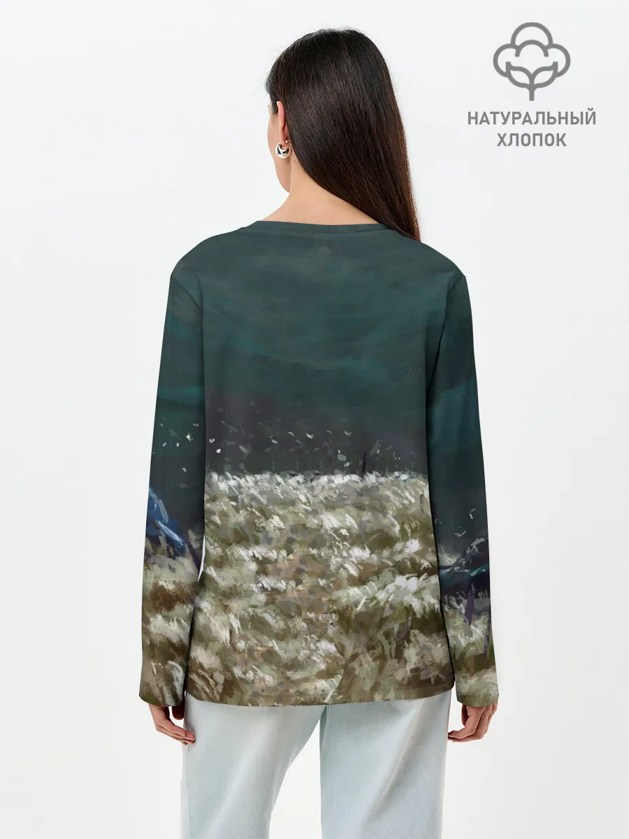 Лонгслив женский. Хлопок / Sekiro: Shadows Die Twice