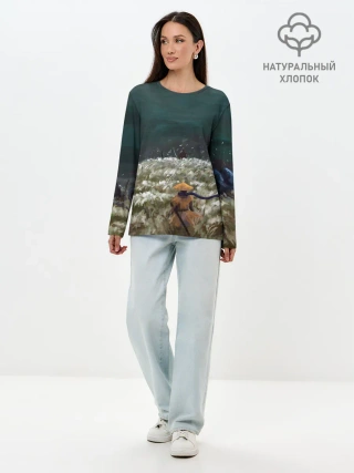 Лонгслив женский. Хлопок / Sekiro: Shadows Die Twice