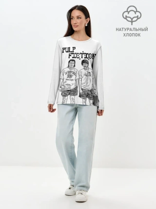 Лонгслив женский. Хлопок / Криминальное Чтиво