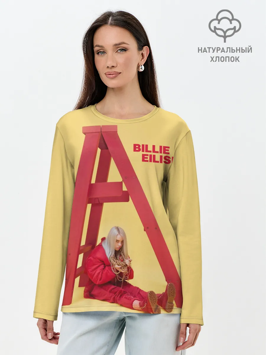 Лонгслив женский. Хлопок / Billie Eilish