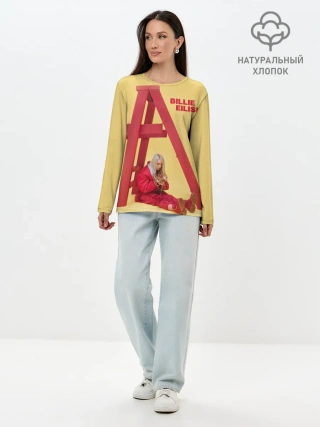 Лонгслив женский. Хлопок / Billie Eilish