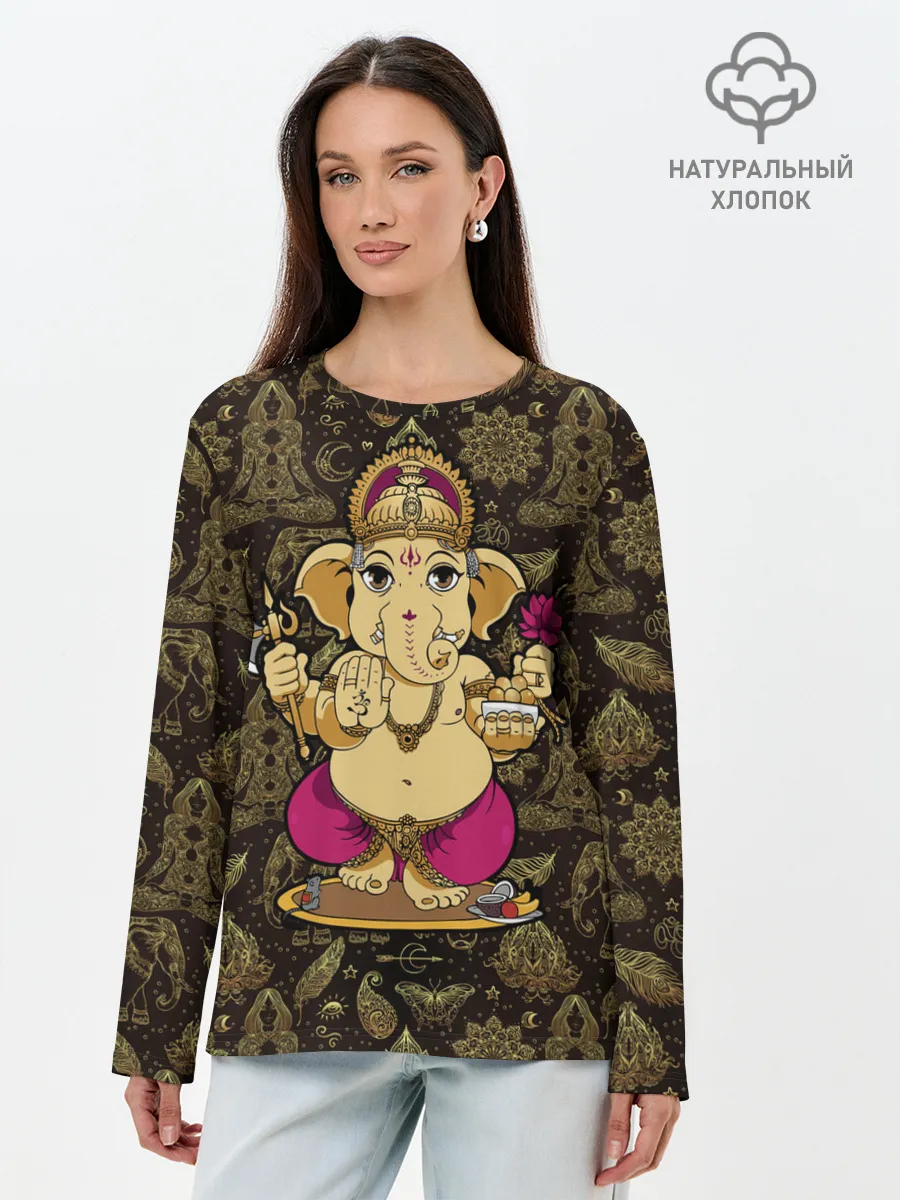 Лонгслив женский. Хлопок / Ganesha