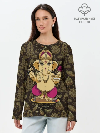 Лонгслив женский. Хлопок / Ganesha