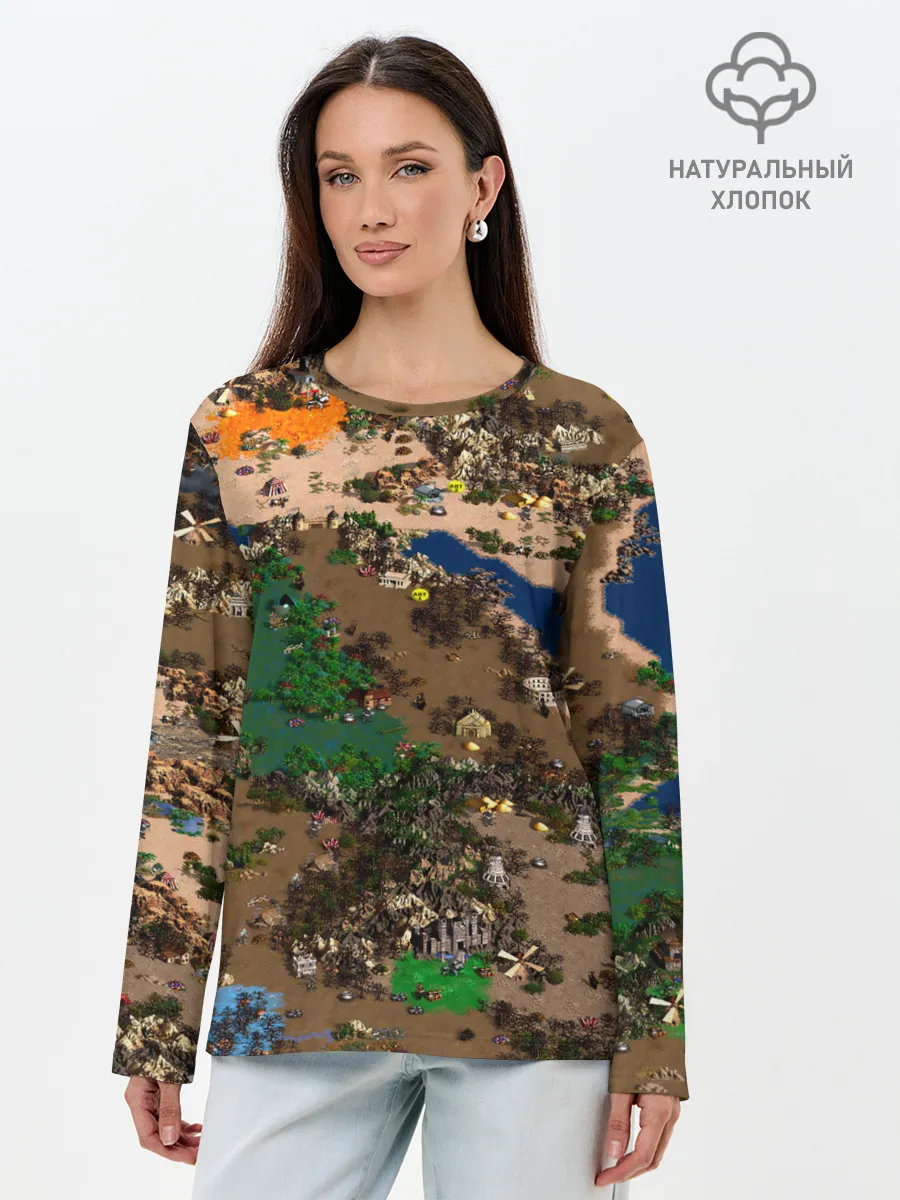 Лонгслив женский. Хлопок / Heroes style HD