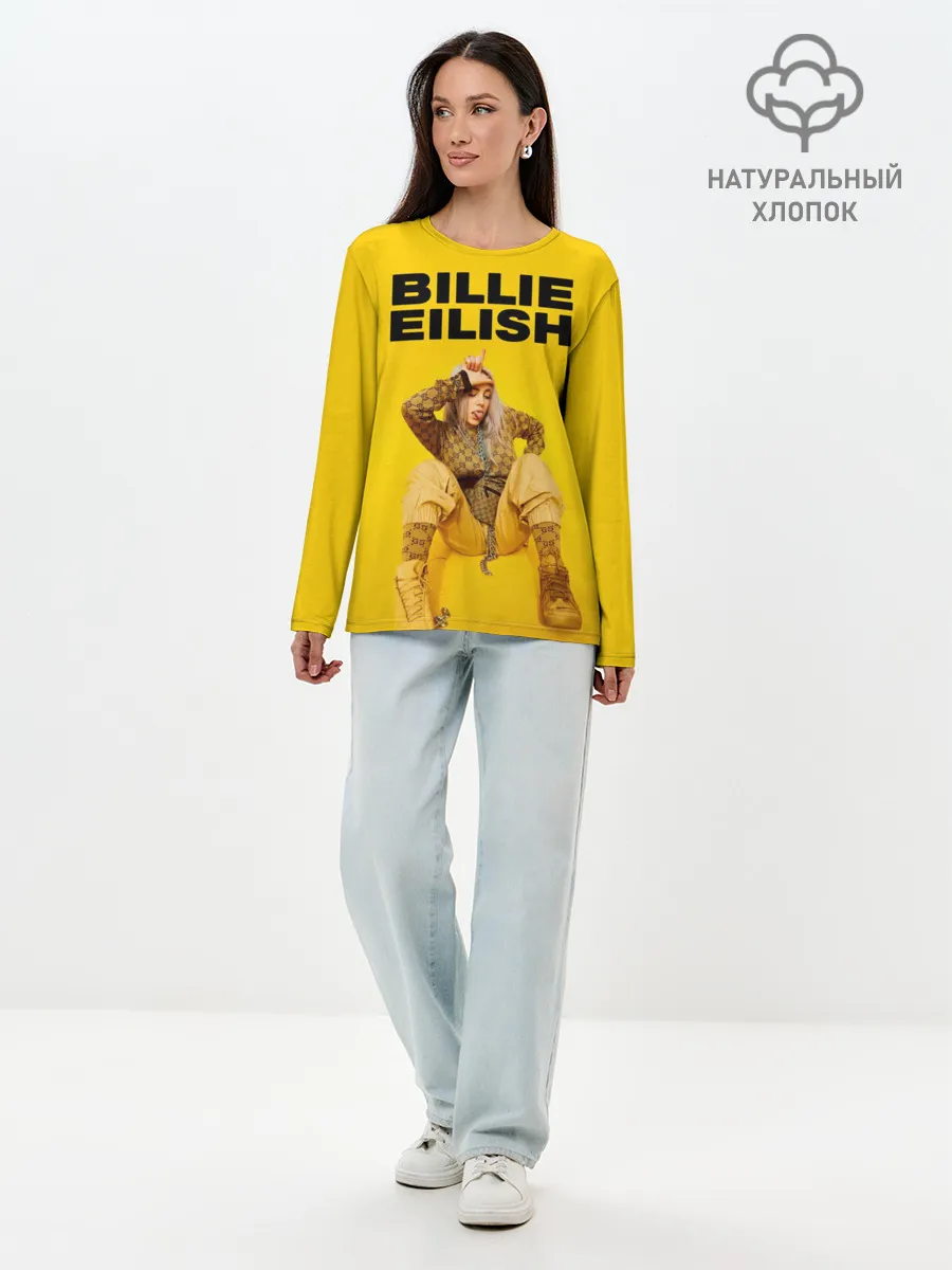 Лонгслив женский. Хлопок / Billie Eilish
