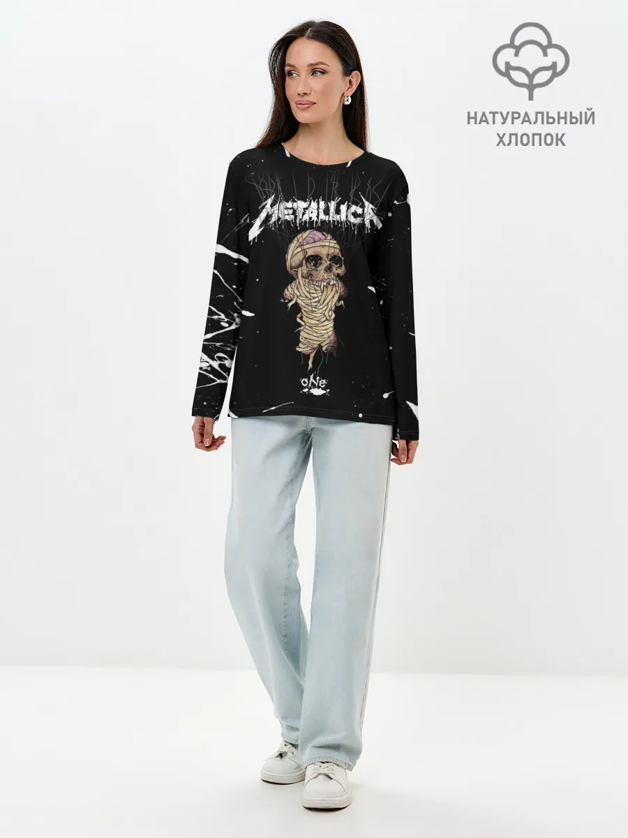Лонгслив женский. Хлопок / METALLICA