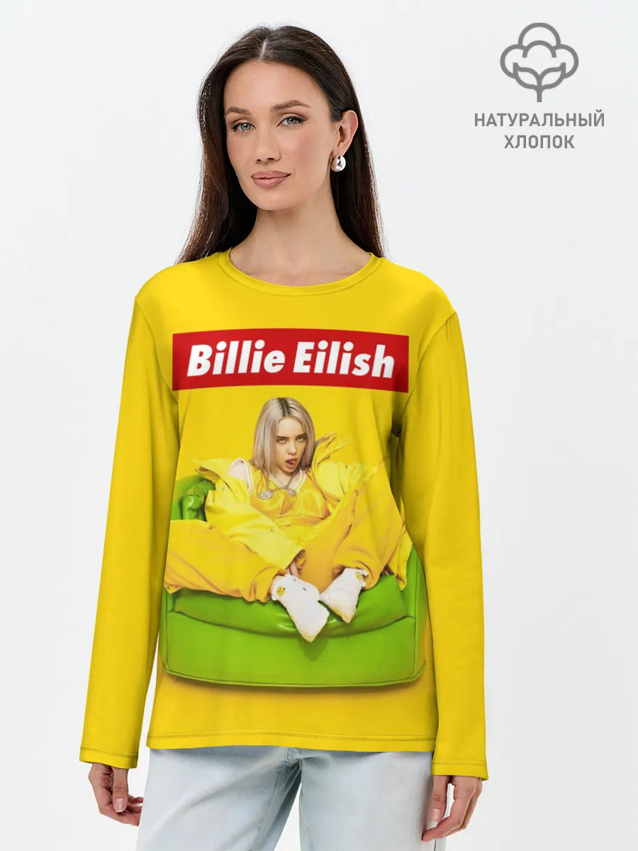 Лонгслив женский. Хлопок / Billie Eilish