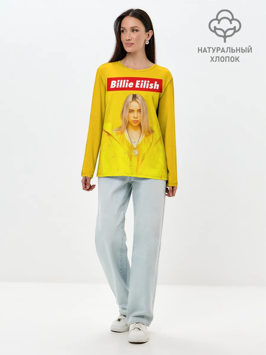 Лонгслив женский. Хлопок / Billie Eilish