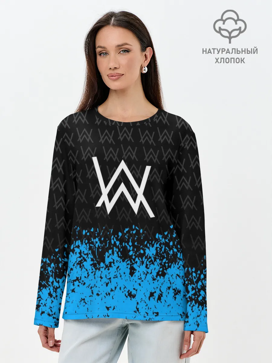 Лонгслив женский. Хлопок / ALAN WALKER