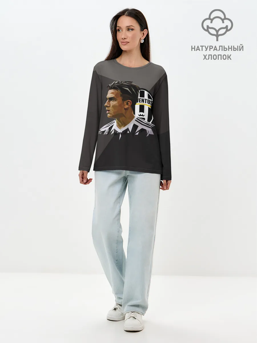 Лонгслив женский. Хлопок / Paulo Dybala