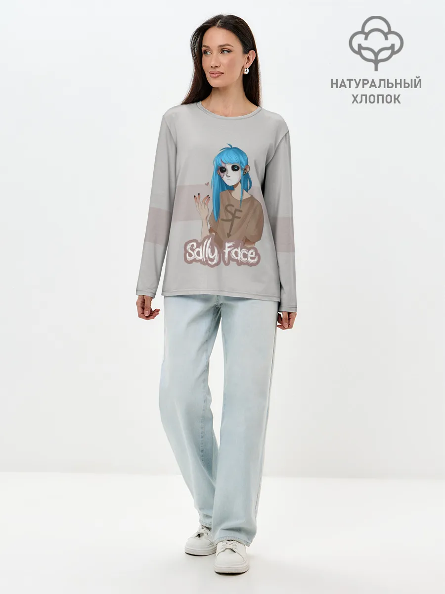 Лонгслив женский. Хлопок / Sally Face