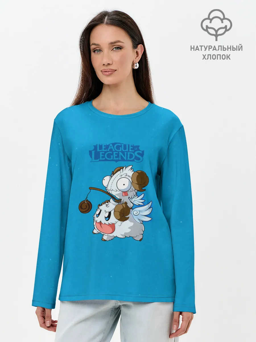 Лонгслив женский. Хлопок / Invader Poro Pix