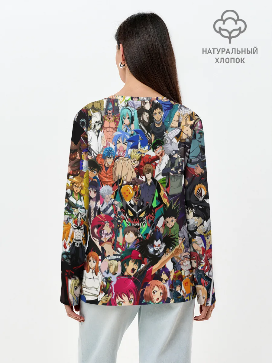 Лонгслив женский. Хлопок / ANIME HEROES | АНИМЕ ГЕРОИ