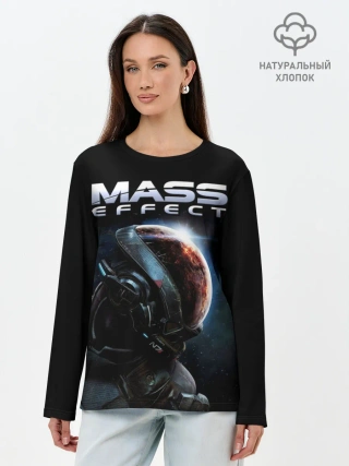 Лонгслив женский. Хлопок / Mass Effect