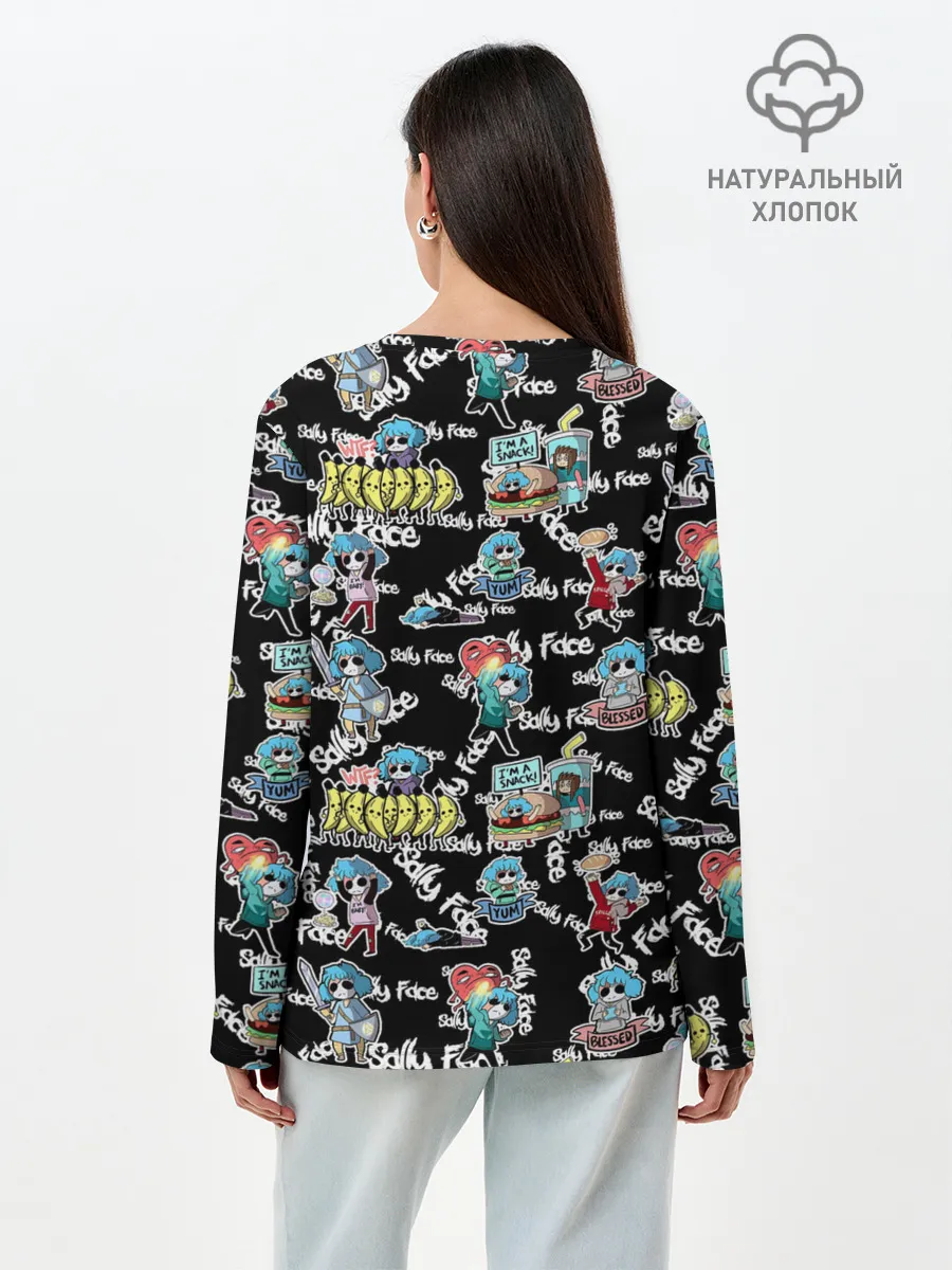 Лонгслив женский. Хлопок / Sally Face