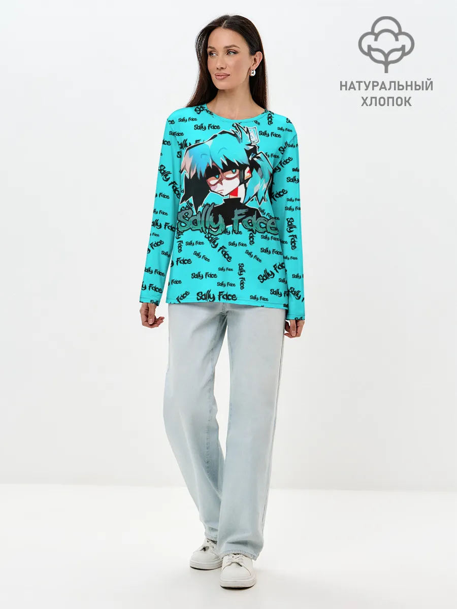 Лонгслив женский. Хлопок / Sally Face