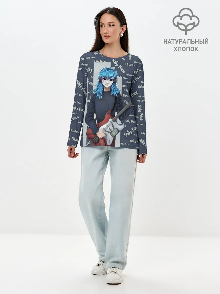 Лонгслив женский. Хлопок / Sally Face