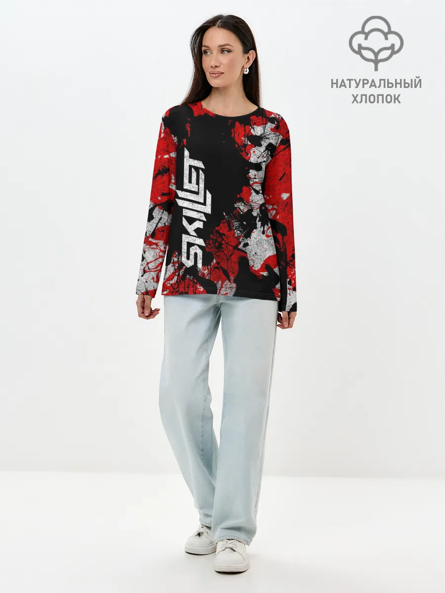 Лонгслив женский. Хлопок / SKILLET