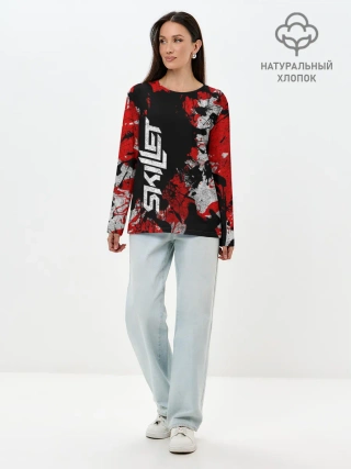 Лонгслив женский. Хлопок / SKILLET