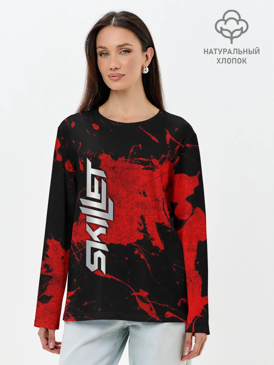 Лонгслив женский. Хлопок / SKILLET