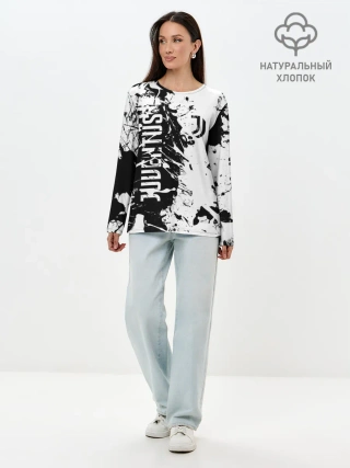 Лонгслив женский. Хлопок / JUVENTUS