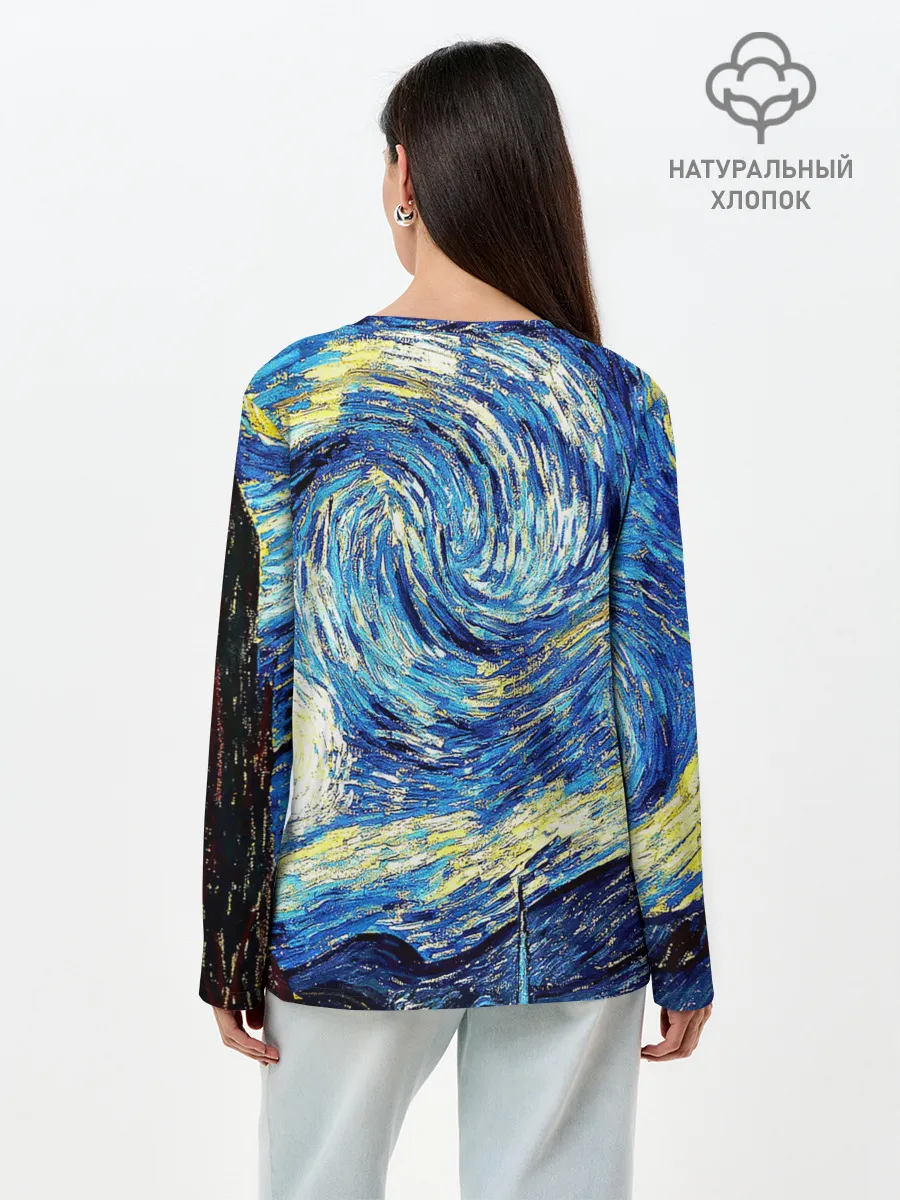 Лонгслив женский. Хлопок / ВАНГОГ