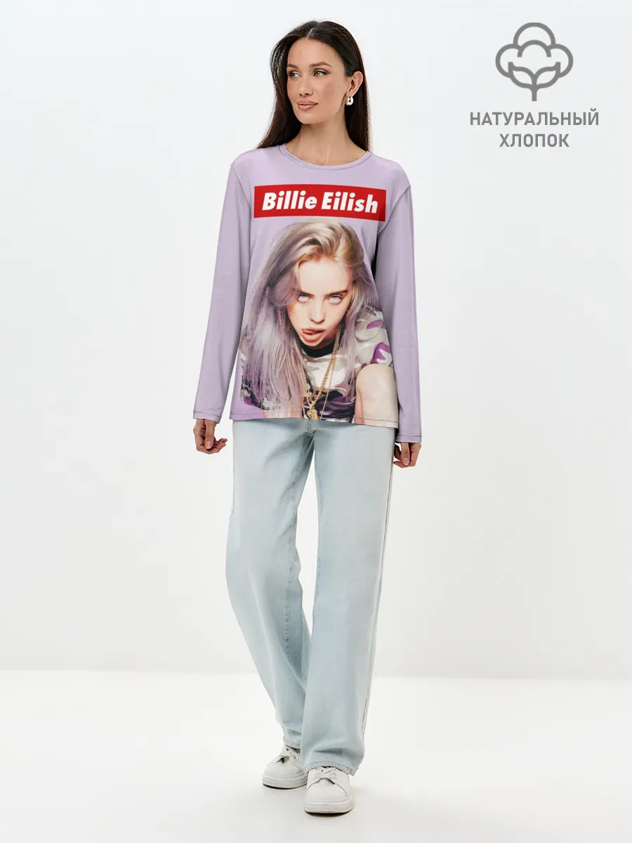 Лонгслив женский. Хлопок / Billie Eilish