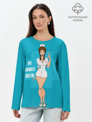 Лонгслив женский. Хлопок / Sexy nurse