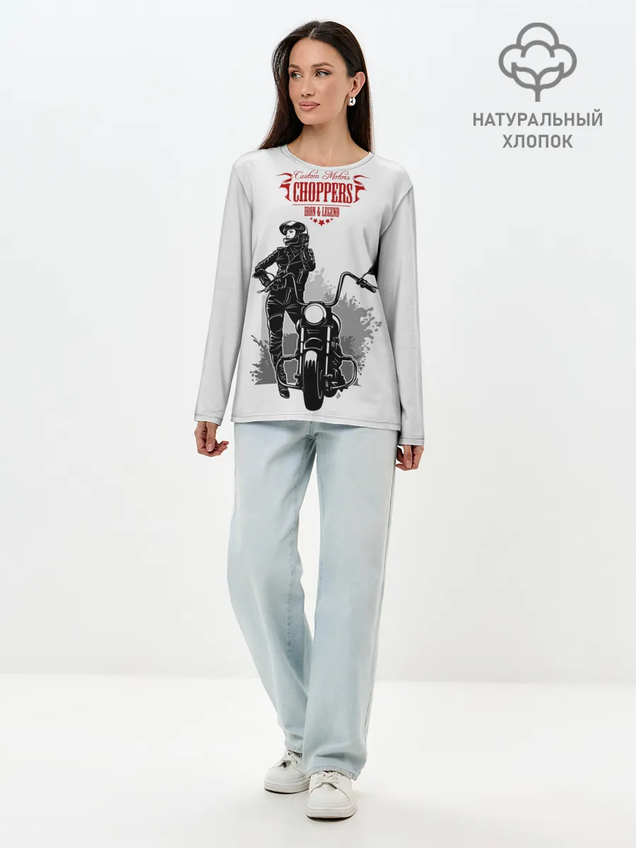 Лонгслив женский. Хлопок / Choppers