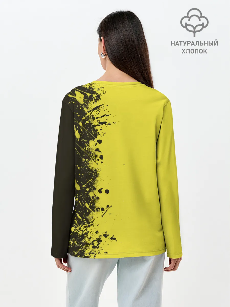 Лонгслив женский. Хлопок / Pikachu Pika Pika