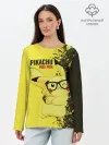Лонгслив женский. Хлопок / Pikachu Pika Pika