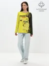 Лонгслив женский. Хлопок / Pikachu Pika Pika