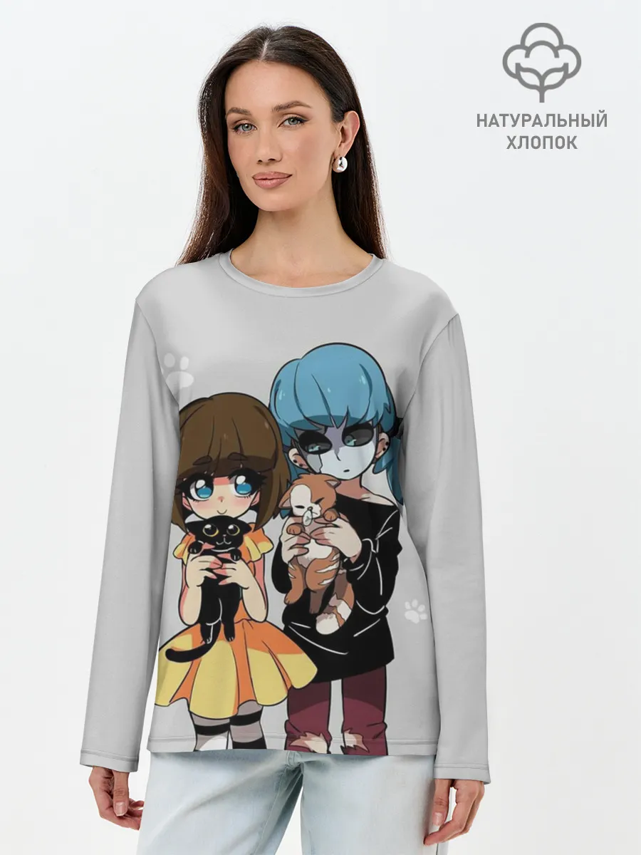 Лонгслив женский. Хлопок / Sally Face