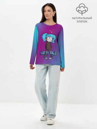 Лонгслив женский. Хлопок / Sally Face