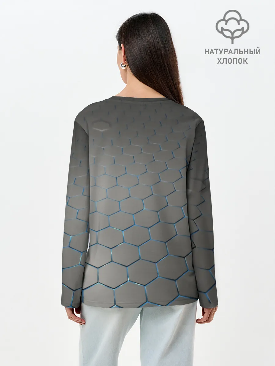 Лонгслив женский. Хлопок / СТАЛЬНЫЕ ГРАНИ