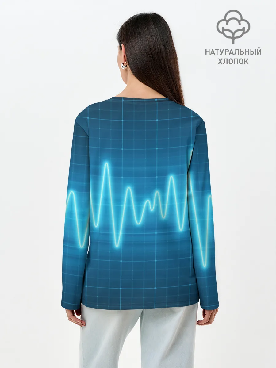 Лонгслив женский. Хлопок / music line