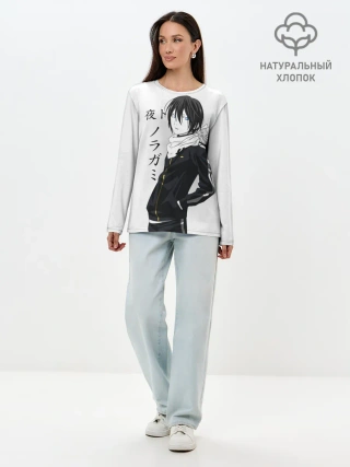 Лонгслив женский. Хлопок / ЯБОКУ. Манга