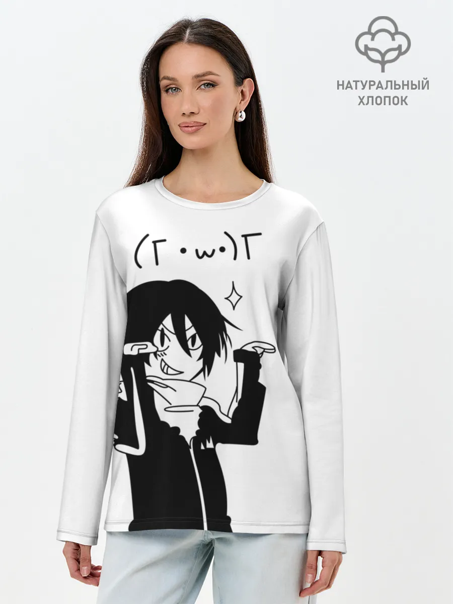 Лонгслив женский. Хлопок / KAWAII YATO