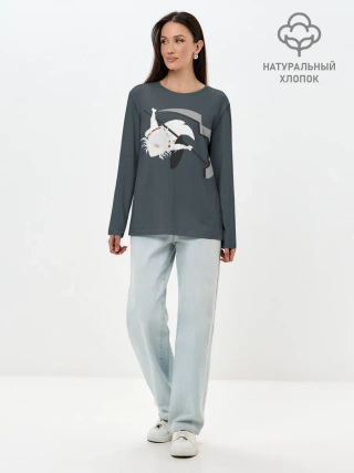 Лонгслив женский. Хлопок / Juuzou Suzuya